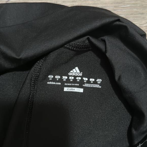 Adidas Cropped Yoga Pants Womens Black Athletic Stretch Active - Picture 5 of 5